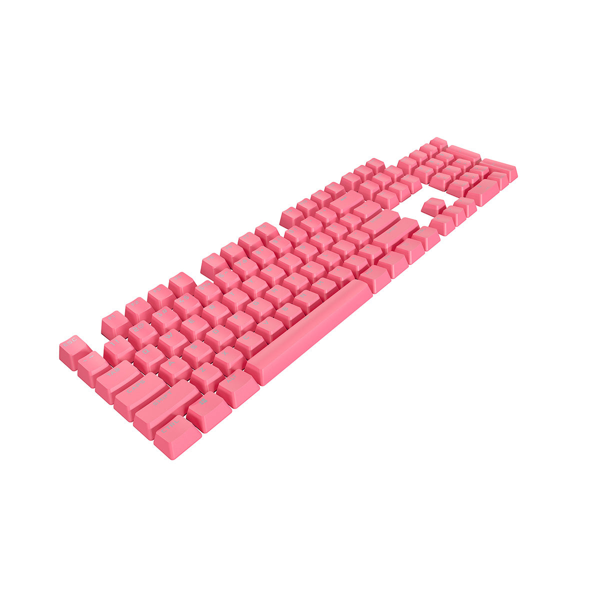 Corsair PBT Double Shot Pro Keycap Mod Kit - Standard Bottom Row, Pink Keycaps for Mechanical Keyboards - Perfect for Gaming, Typing & Custom Builds
