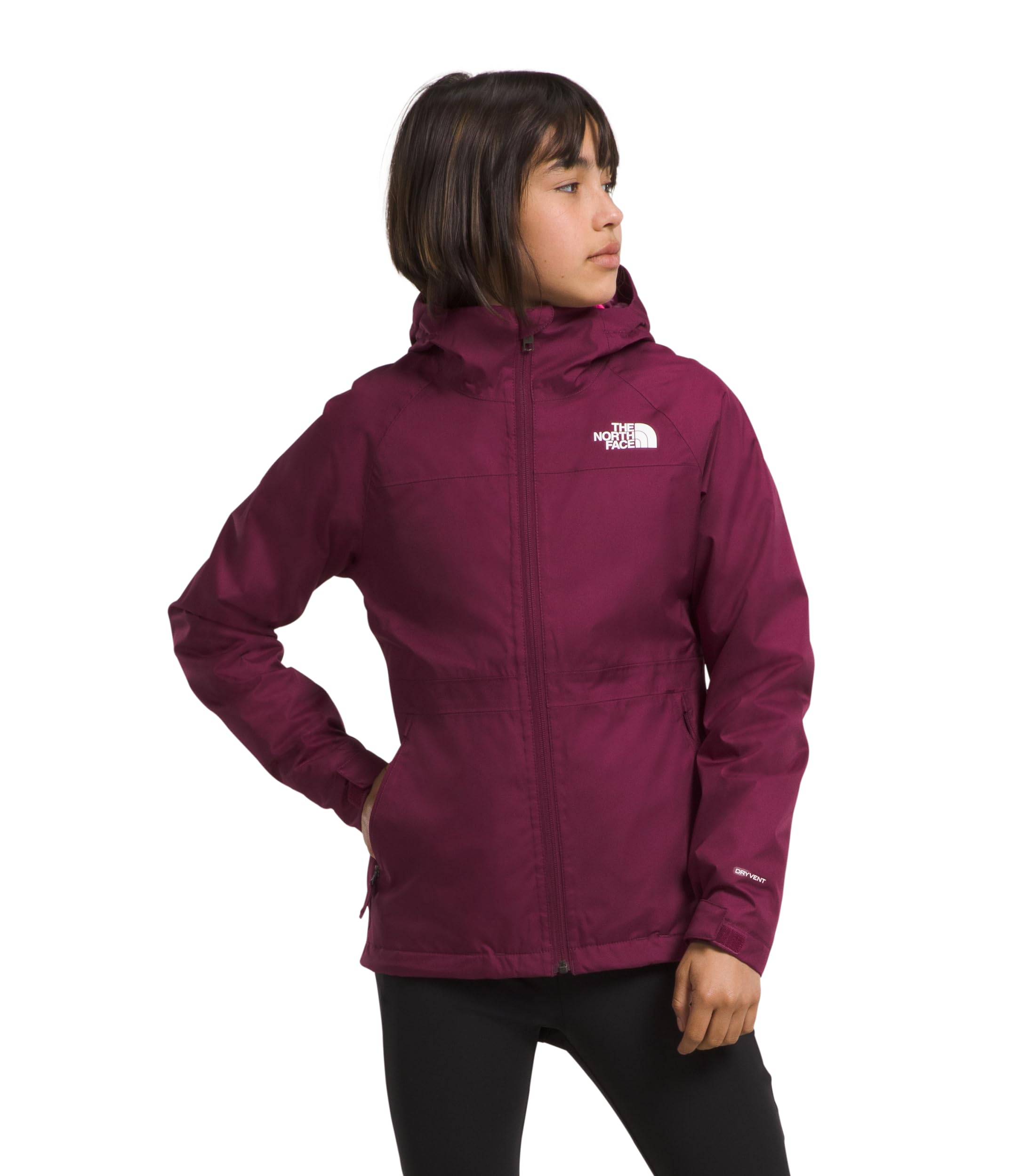 THE NORTH FACE Girls' Vortex Triclimate Waterproof Insulated Jacket - Boysenberry, Small | 3-in-1 Winter Coat for Outdoor Activities, Hiking & School | Warm Windproof Snow Jacket for Kids