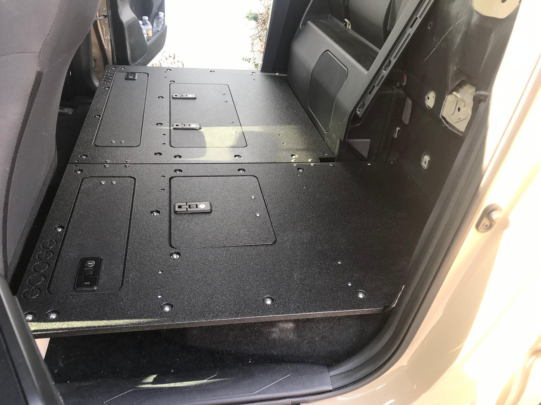 2005-2023 Toyota Tacoma Double Cab 2nd Row Seat Delete Kit - Maintains Factory Back Wall - Perfect for Cargo Storage & Dog Transport