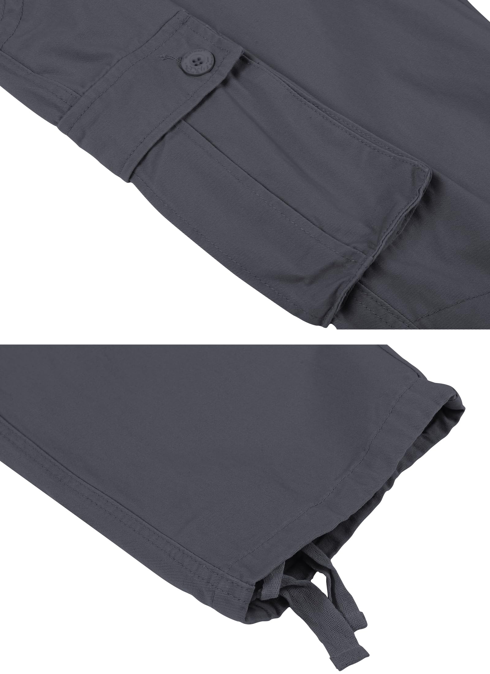 TRGPSG Men's Camo Cargo Pants - Cotton Casual Work & Hiking Pants with 8 Pockets for Outdoor, Travel & Everyday Wear