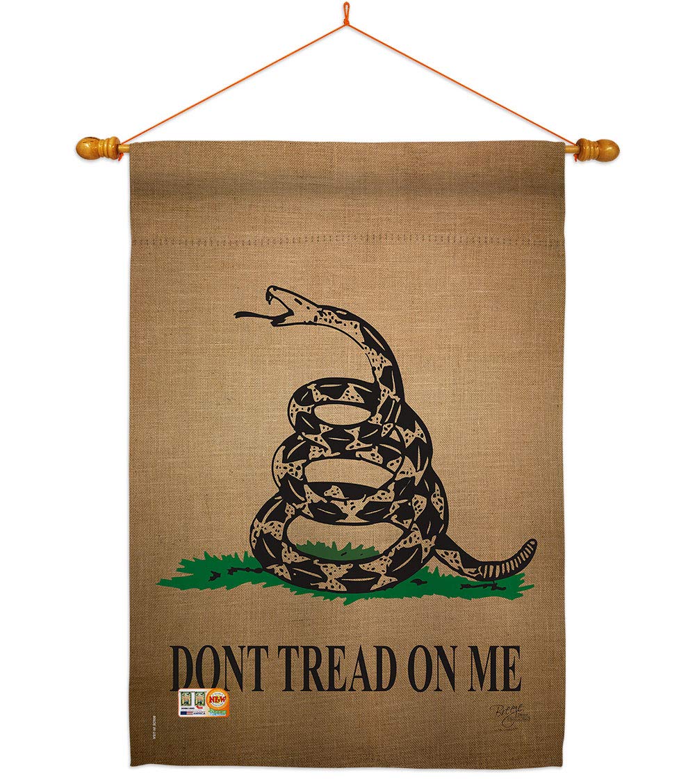 Breeze Decor Gadsden Americana Flag Set - 28