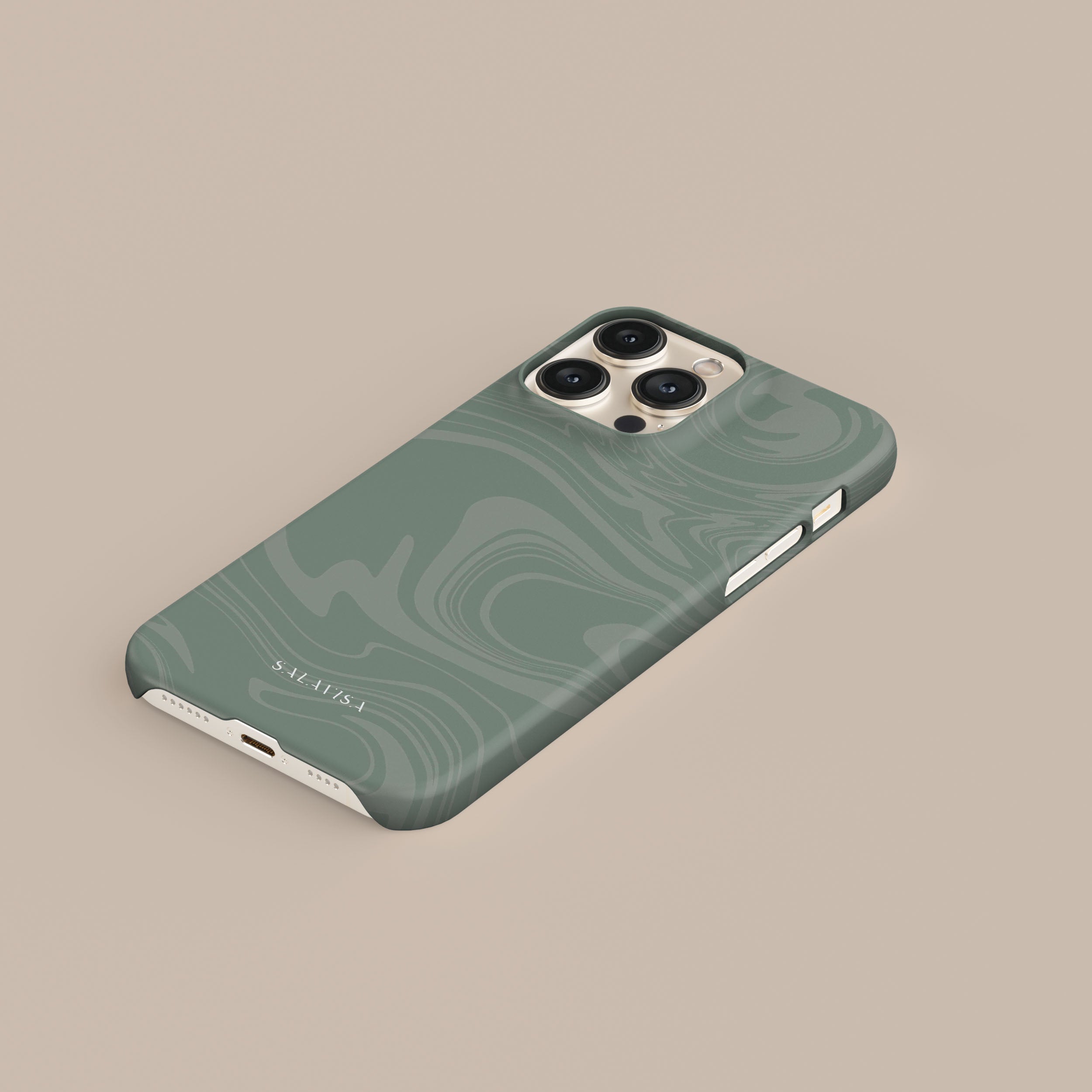 Eco-Friendly Light Green Swirl Phone Case - Durable Protective Cover for iPhone & Android | Perfect for Everyday Use, Travel & Outdoor Activities