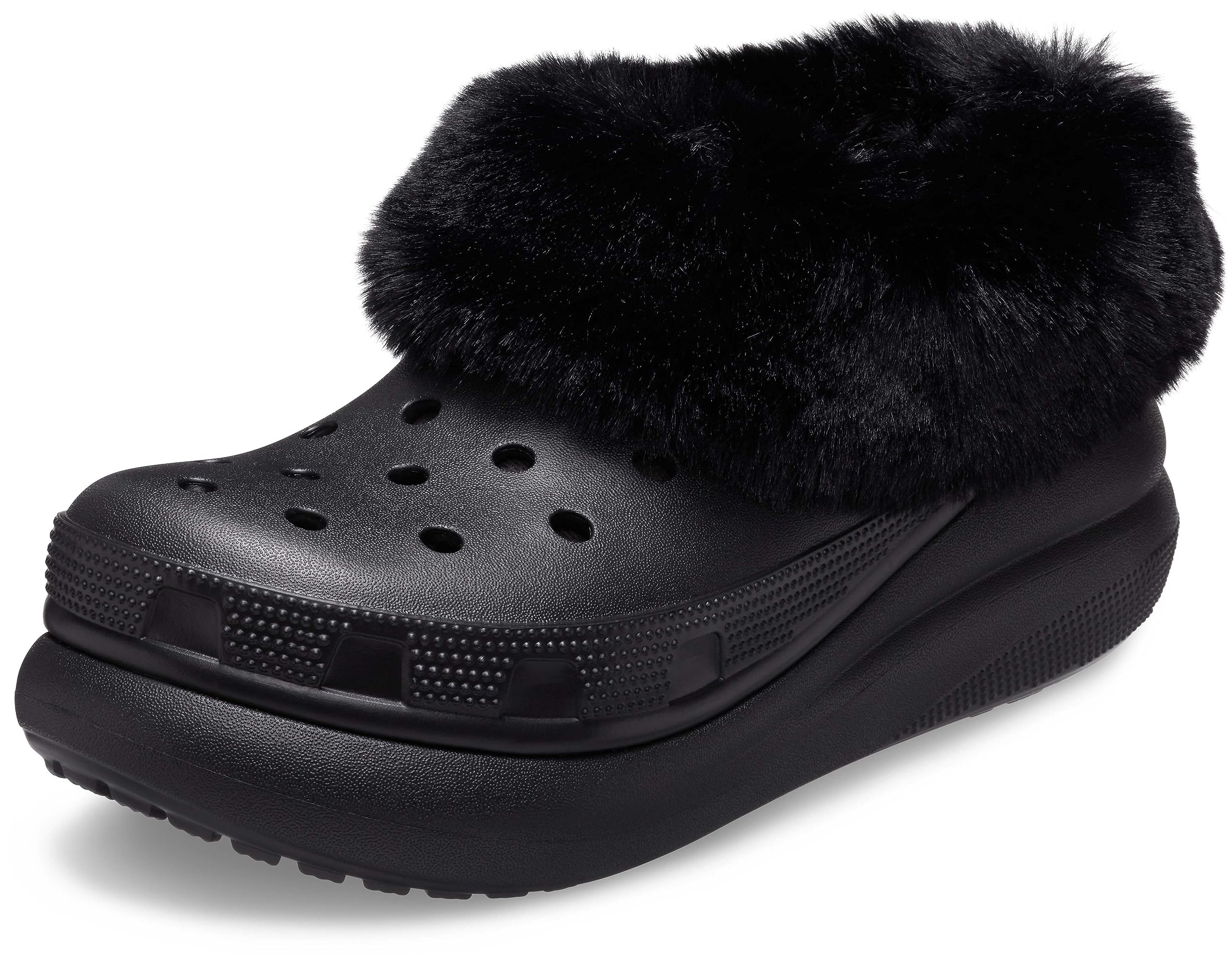 Crocs Unisex-Adult Furever Crush Lined Clog - Comfortable & Warm Winter Shoes for Men & Women - Perfect for Indoor, Outdoor & Casual Wear