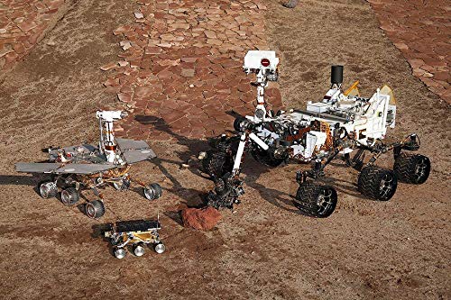 NASA Mars Rovers Poster - 12x18 Inch Laminated Space Exploration Wall Art with Vibrant Colors | Perfect for Home, Office & Classroom Decor | Educational Gift for Space Enthusiasts