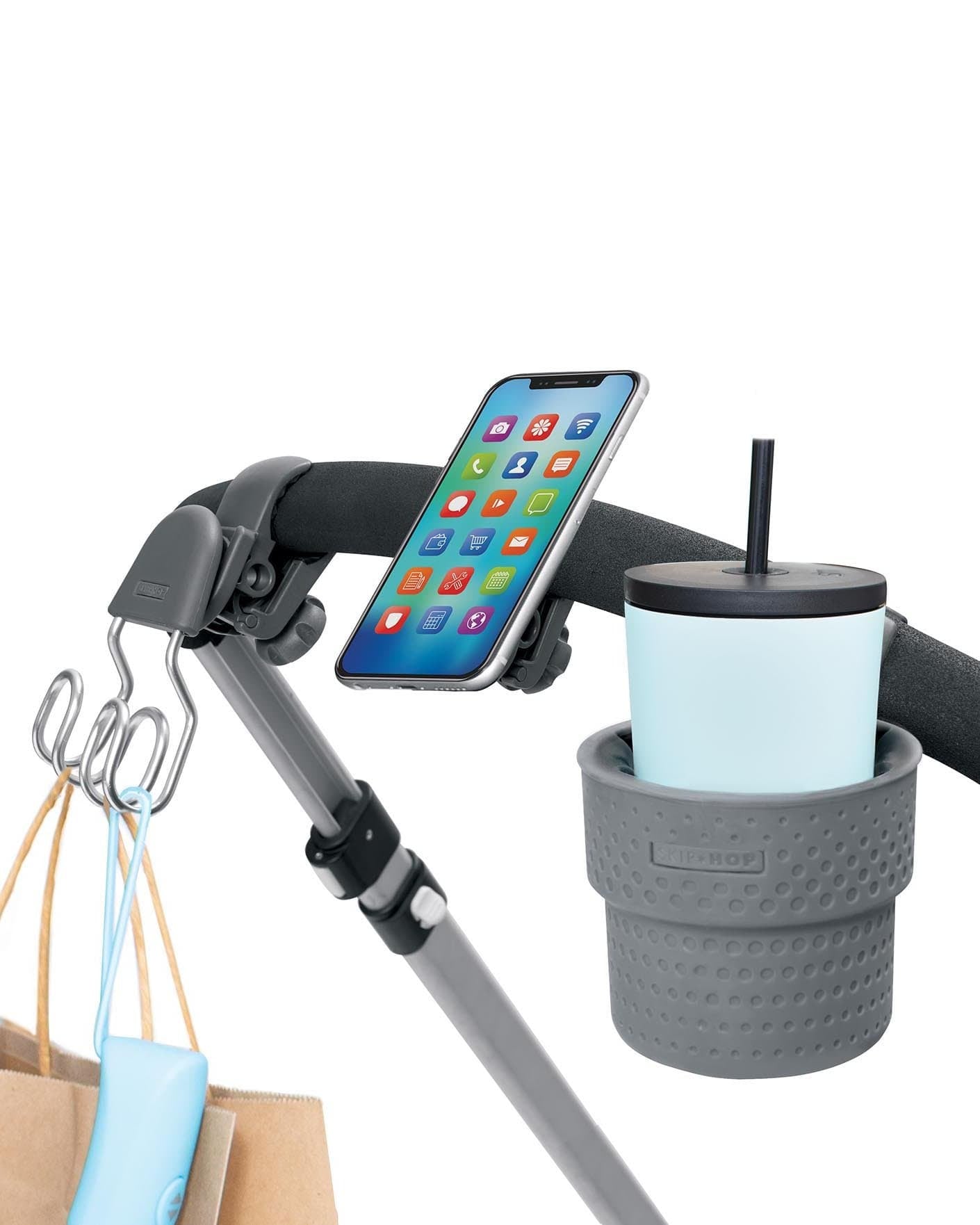 Skip Hop Stroll & Connect Universal Cup Holder for Strollers - Insulated Drink Holder for Baby Carriages, Travel & Outdoor Activities