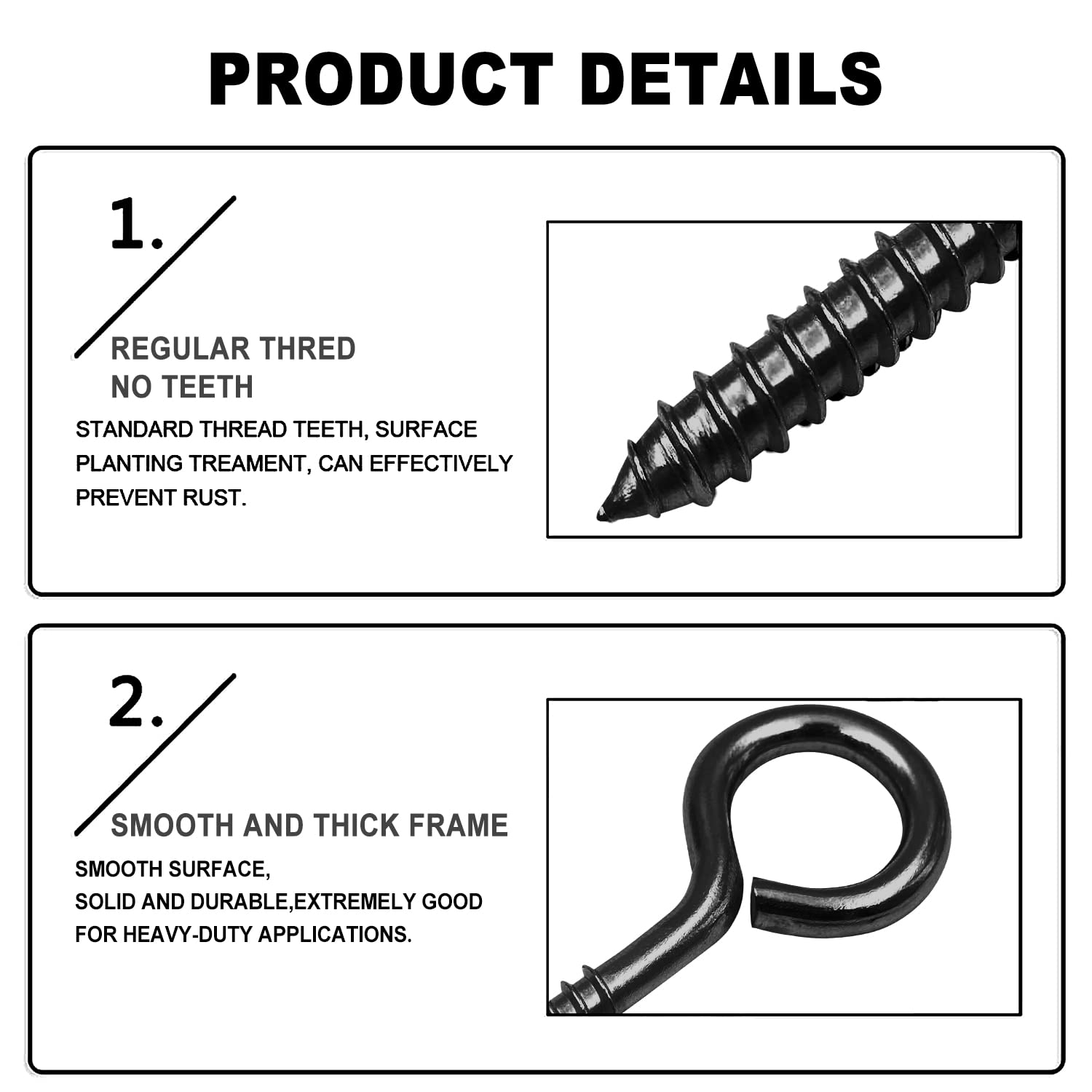 Stainless Steel Eye Screws 10PCS 2.5