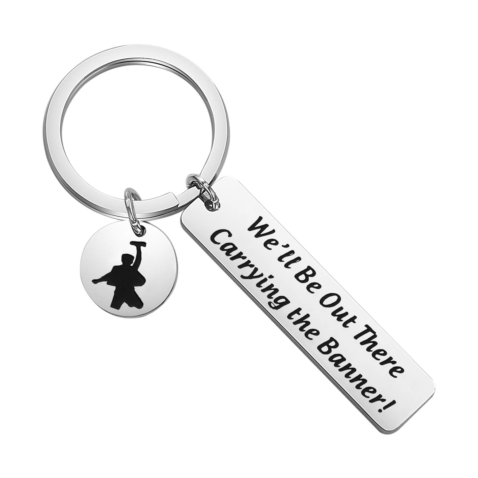 FOTAP Musical Theatre Keychain - 'We'll Be Out There Carrying The Banner' Inspired Gift for Broadway Fans | Perfect for Backpacks, Gifts & Theatre Lovers