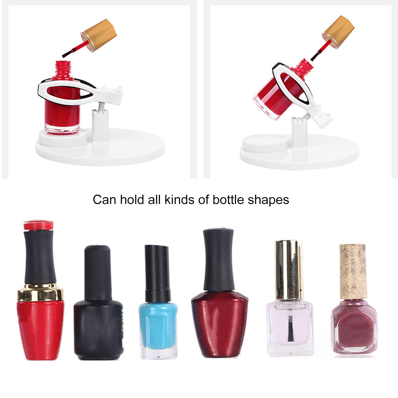 Durable Adjustable Nail Polish Bottle Holder - Nail Art Organizer for Salon & Home Use | Perfect for Nail Polish Storage & Manicure Station Organization