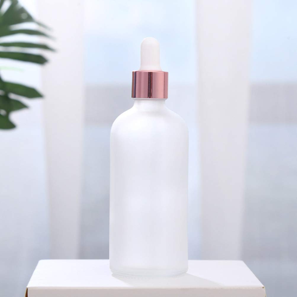 5pcs Travel-Sized Glass Dropper Bottles for Essential Oils & Cosmetics - Leak-Proof Refillable Containers with Eye Droppers - Perfect for DIY Skincare, Aromatherapy & Travel Toiletries
