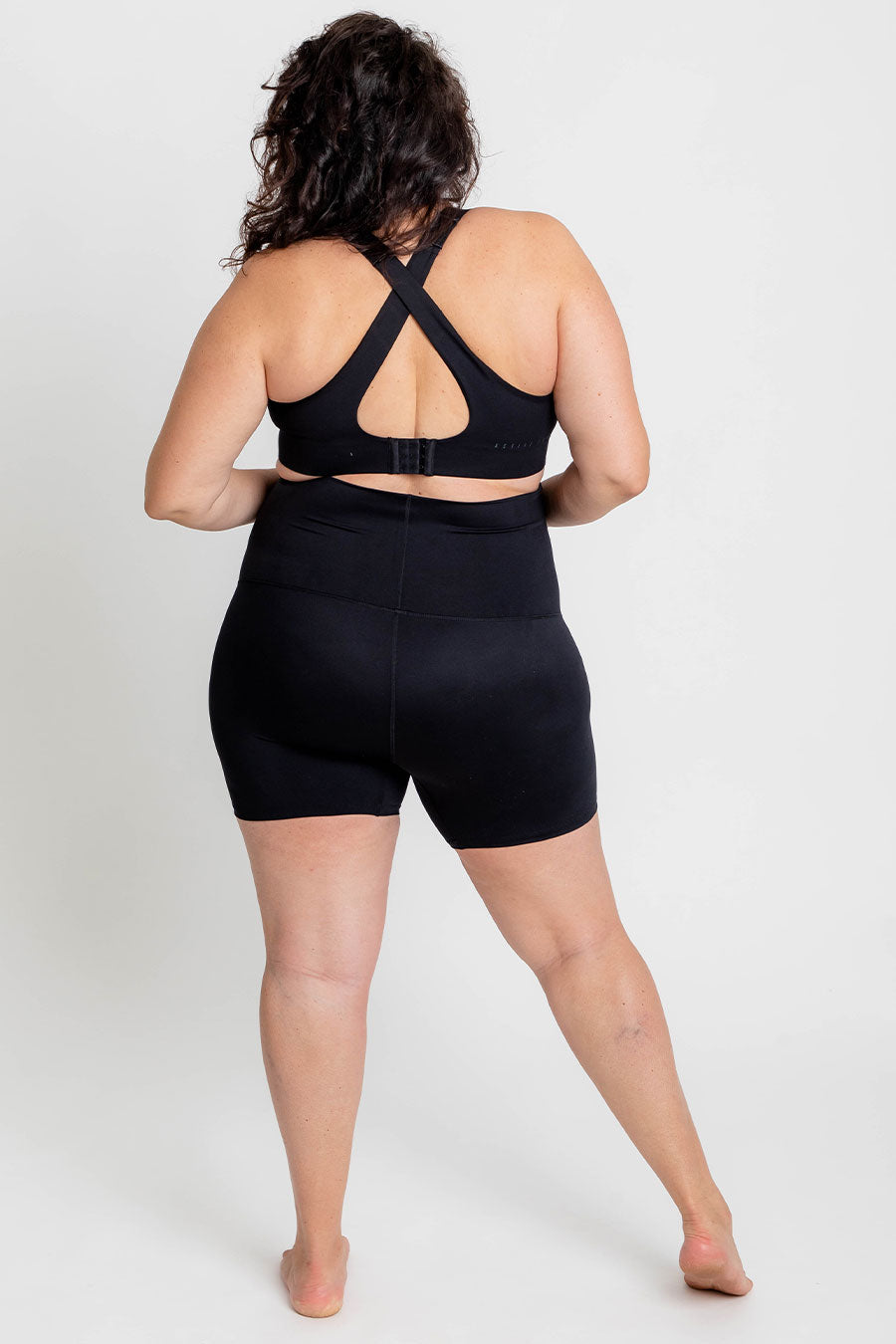 Maternity Support Belly Band - Breathable Mid-Length Shorts for Pregnant Women (Black) - Perfect for Pregnancy Comfort, Postpartum Recovery & Everyday Wear
