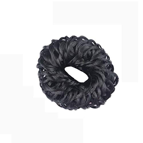 AB Beauty House Hair Bands for Women - Soft Rubber Juda Hair Ties, Black Hair Accessories (Pack of 1) - Perfect for Ponytails, Workouts & Everyday Styling