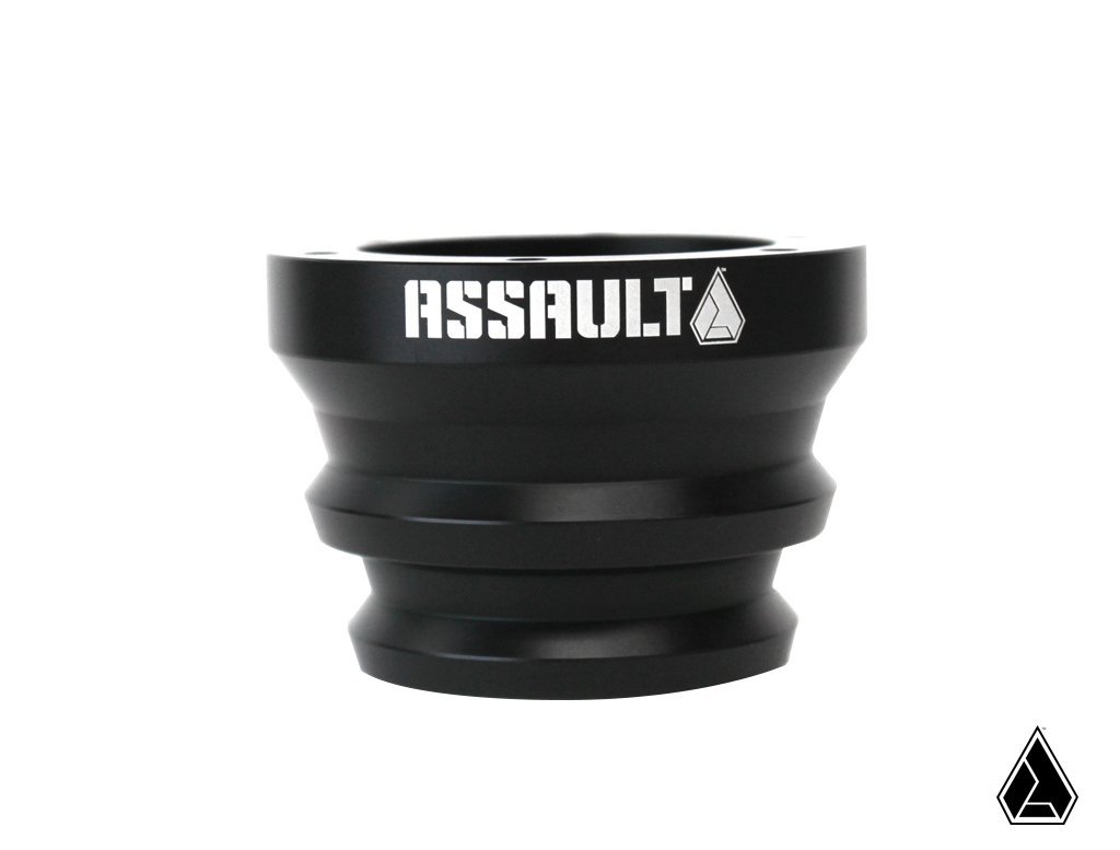 Assault Industries Black Steering Wheel Hub Adapter - Compatible with Polaris RZR, Can-Am Maverick X3, Arctic Cat Wildcat & Wildcat X - Heavy Duty Off-Road Racing Upgrade for UTV & Side-by-Side Vehicles