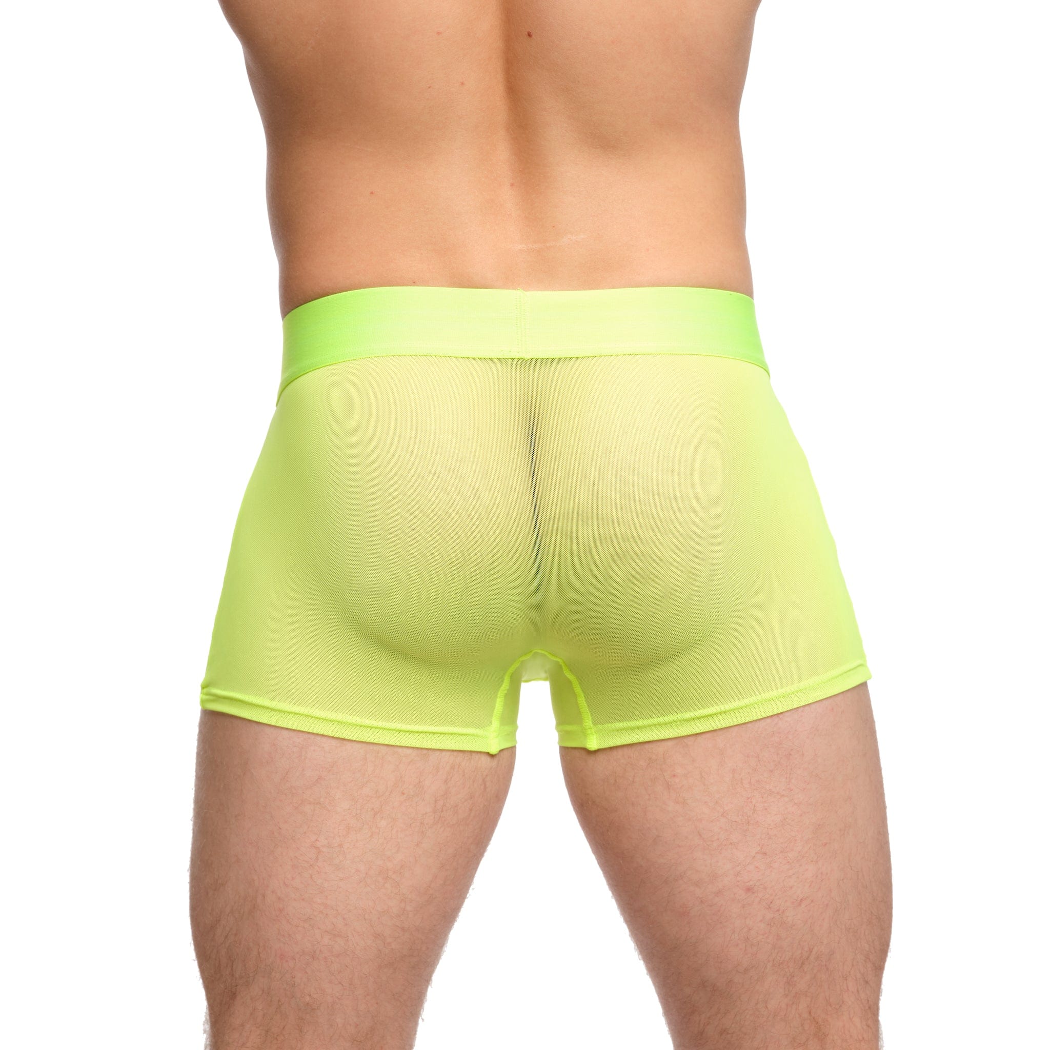 Just The Bones Sheer Trunk Neon Green - Sexy Sheer Underwear for Women, Comfortable & Breathable Panties - Perfect for Lingerie, Boudoir, and Special Occasions