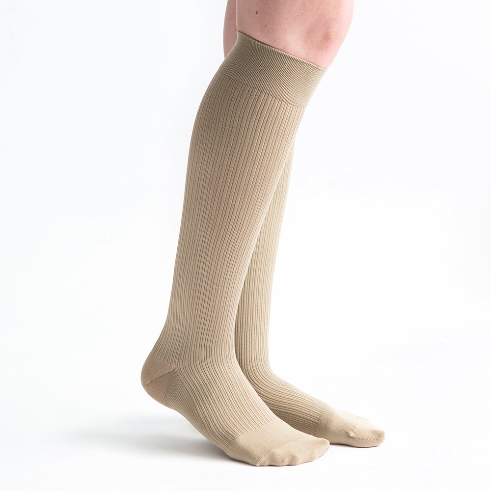 VenActive Women's 20-30 mmHg Compression Socks - Ribbed Trouser Socks for Circulation & Comfort - Perfect for Travel, Work & Varicose Vein Relief
