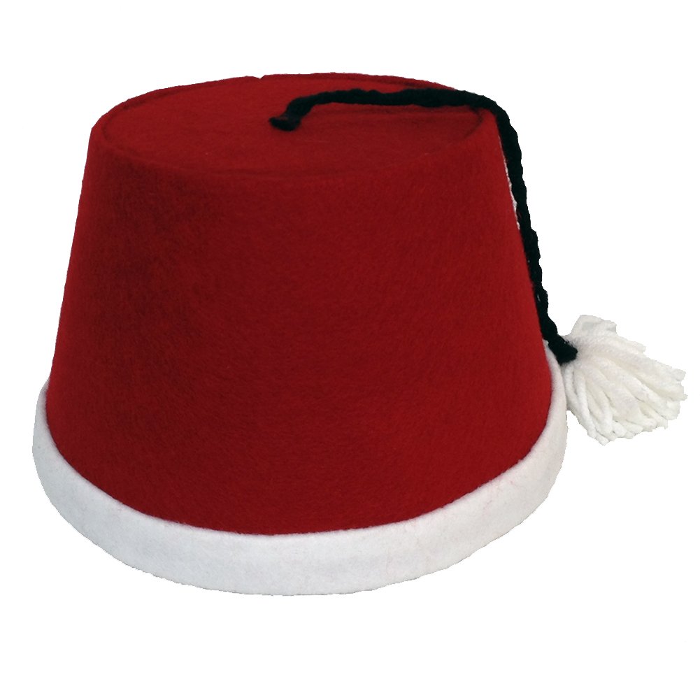 Men's Christmas Cosplay Fez Hat - Official Doctor Who Costume Accessory for Holiday Parties & Themed Events
