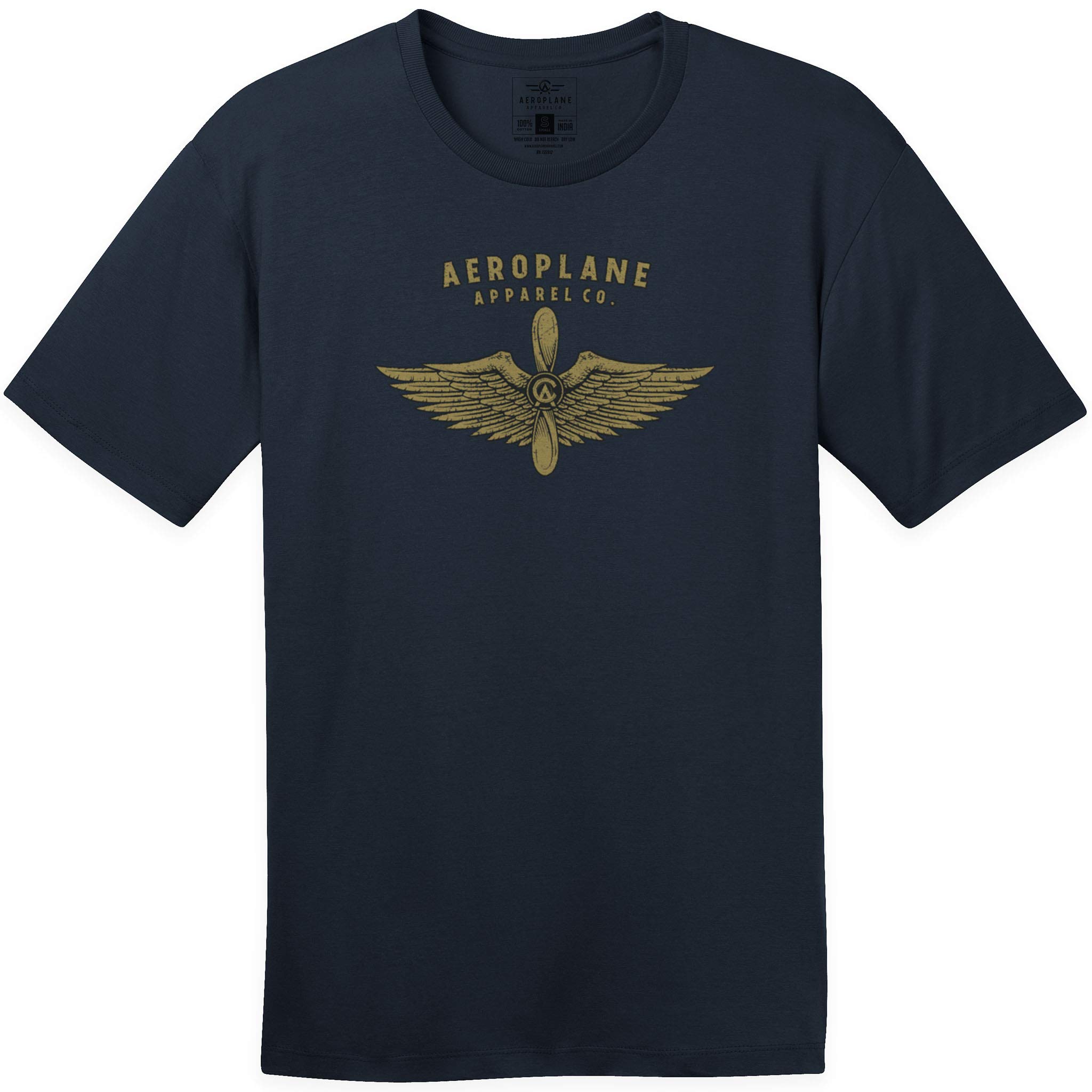 Wings Men's T-Shirt - Premium Cotton Graphic Tee for Aviation Enthusiasts | Casual Wear, Pilot Gifts & Airplane Themed Outfits