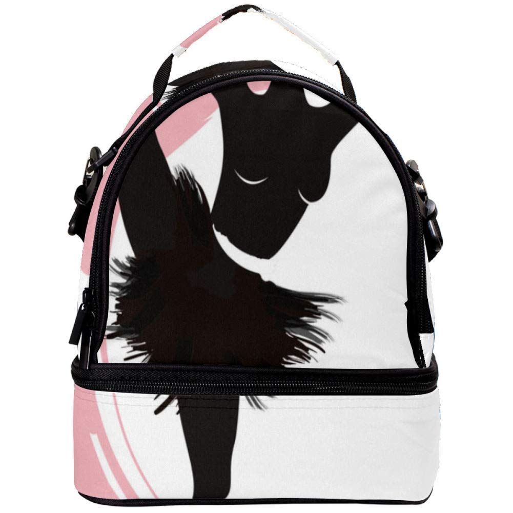 GIOVANIOR Insulated Lunch Box for Women & Men - Ballet Dance Design, Leak-Proof School & Office Lunch Bag, Picnic Cooler for Work, Gym, and Outdoor Activities