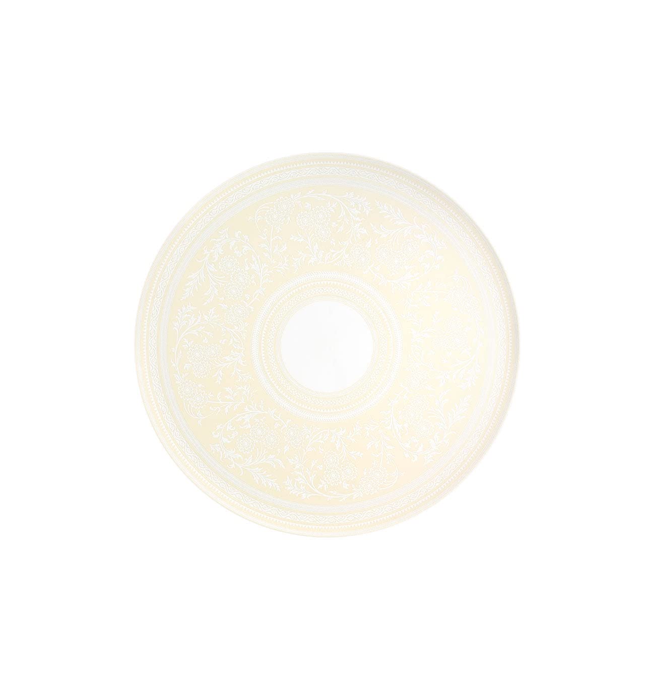 Vista Alegre Porcelain Ivory Round Serving Tray - Elegant Dining & Tea Party Serving Platter for Home Decor & Entertaining
