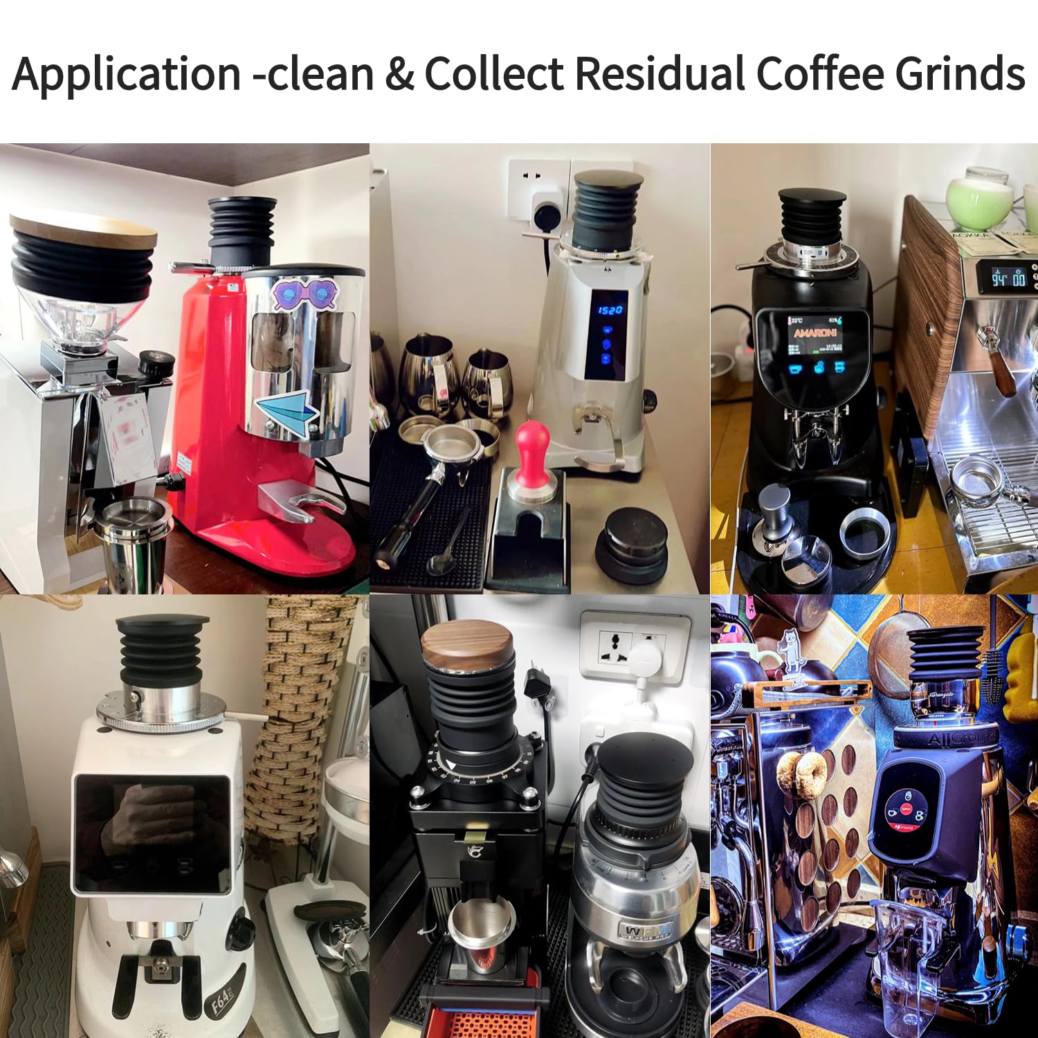 Single Dose Hopper Compatible for Mazzer, Niche Zero, FAEMA 900N, Mahlkonig EK43 & Fiorenzato Grinders - Blow Out Residual Coffee Grounds - Perfect Cleaning Tool for Home Baristas & Coffee Shops