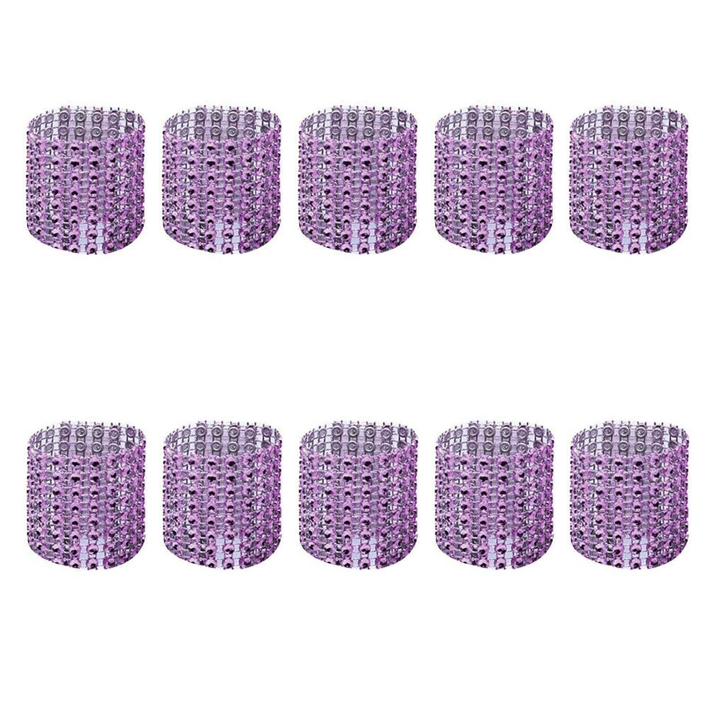 Elegant Rhinestone Napkin Rings - 25 Pcs for Wedding Party Decor