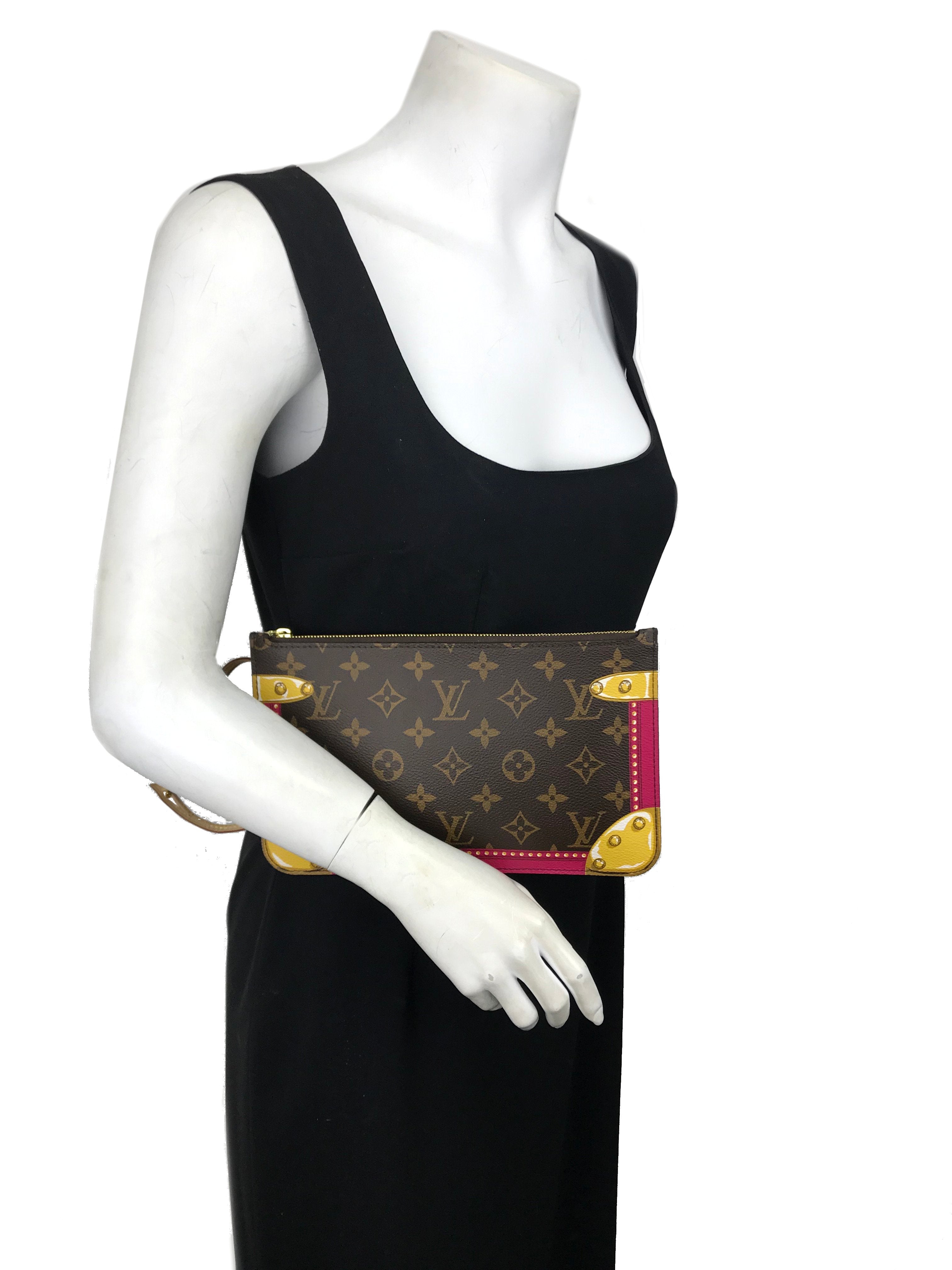 Authentic Louis Vuitton Neverfull MM Tote Bag with Pochette - Summer Trunk Collection | Luxury Designer Handbag for Women, Perfect for Travel, Work & Everyday Use
