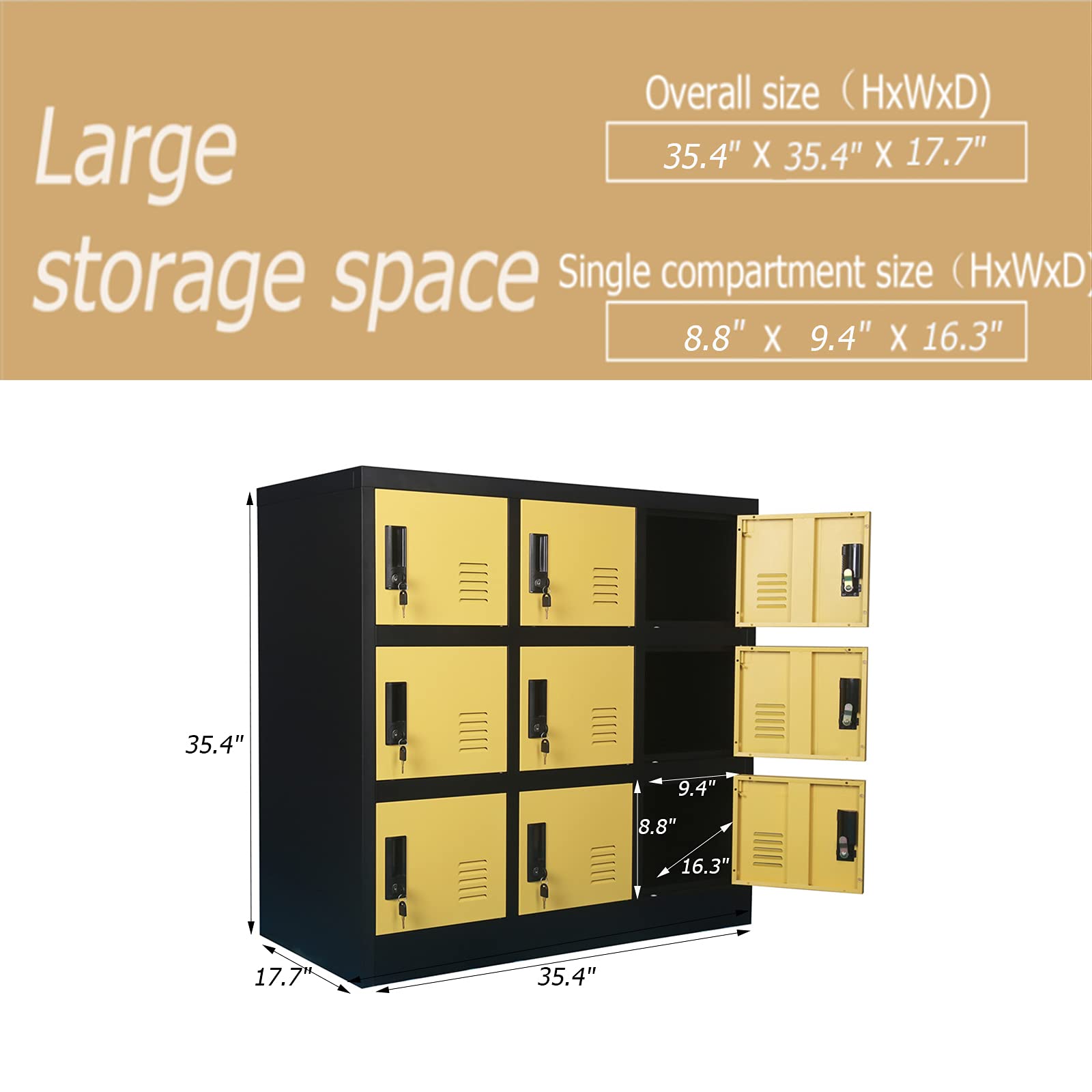 Heavy Duty Metal Tool Cabinet - Durable Storage Locker for Office & Workshop | Organize Tools, Equipment & Supplies for Professional Workspaces