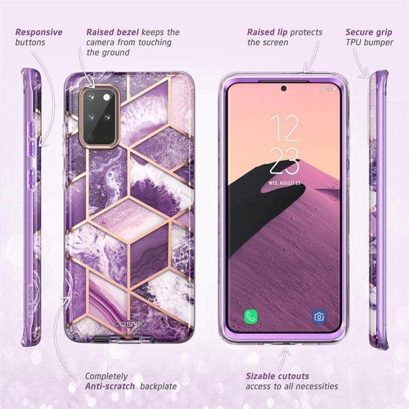 Blason Cosmo Full Body Glitter Bumper Case for Samsung Galaxy S20 Plus - Protective Shockproof Cover with Sparkly Design | Perfect for Everyday Use, Parties & Special Occasions