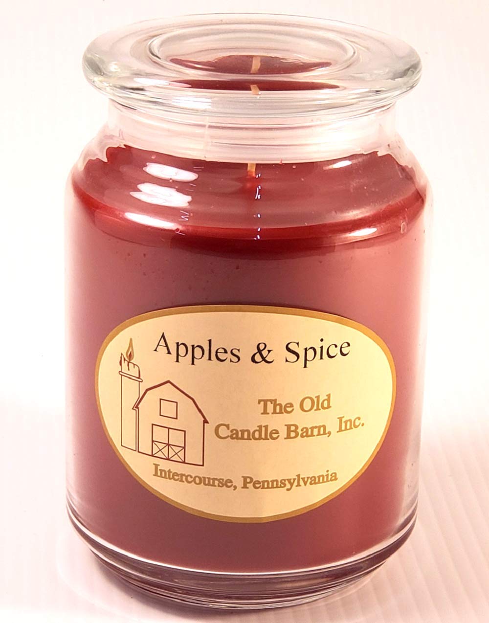 Apples & Spice 26oz Scented Jar Candle - Handmade in USA - Long-Lasting Soy Wax Candle for Home Decor, Relaxation & Aromatherapy - Perfect for Living Room, Bedroom & Cozy Evenings