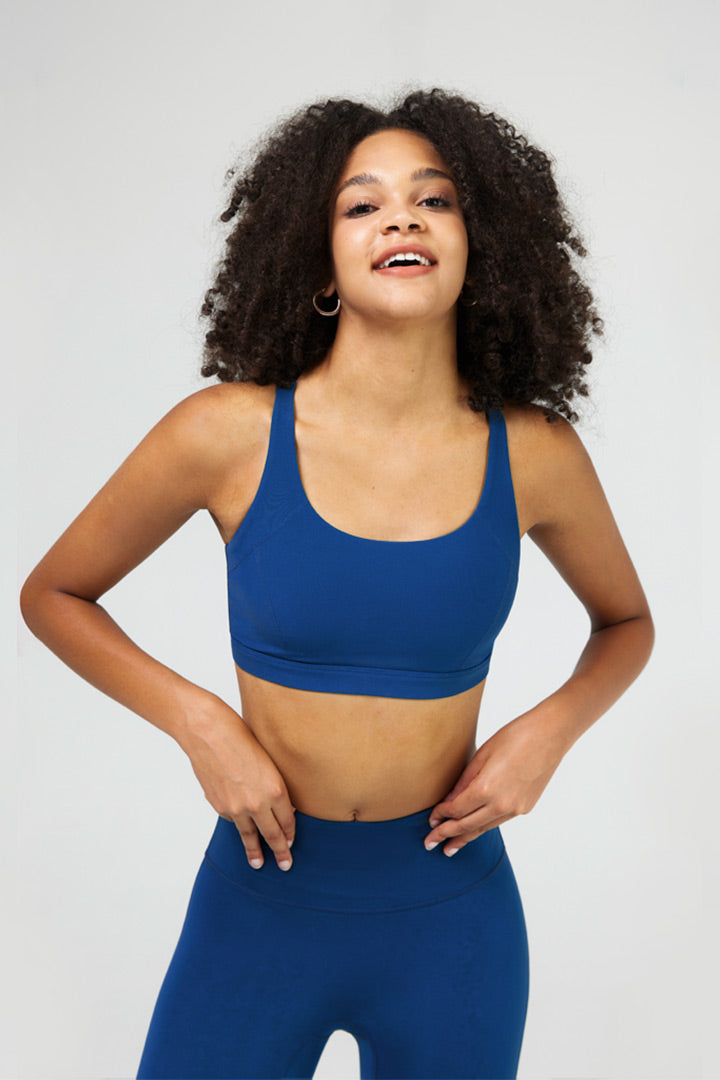 HiTense™ Adjustable Strap Sports Bra for Women - High Impact Workout, Running, Yoga & Gym - Breathable Support for Active Lifestyles