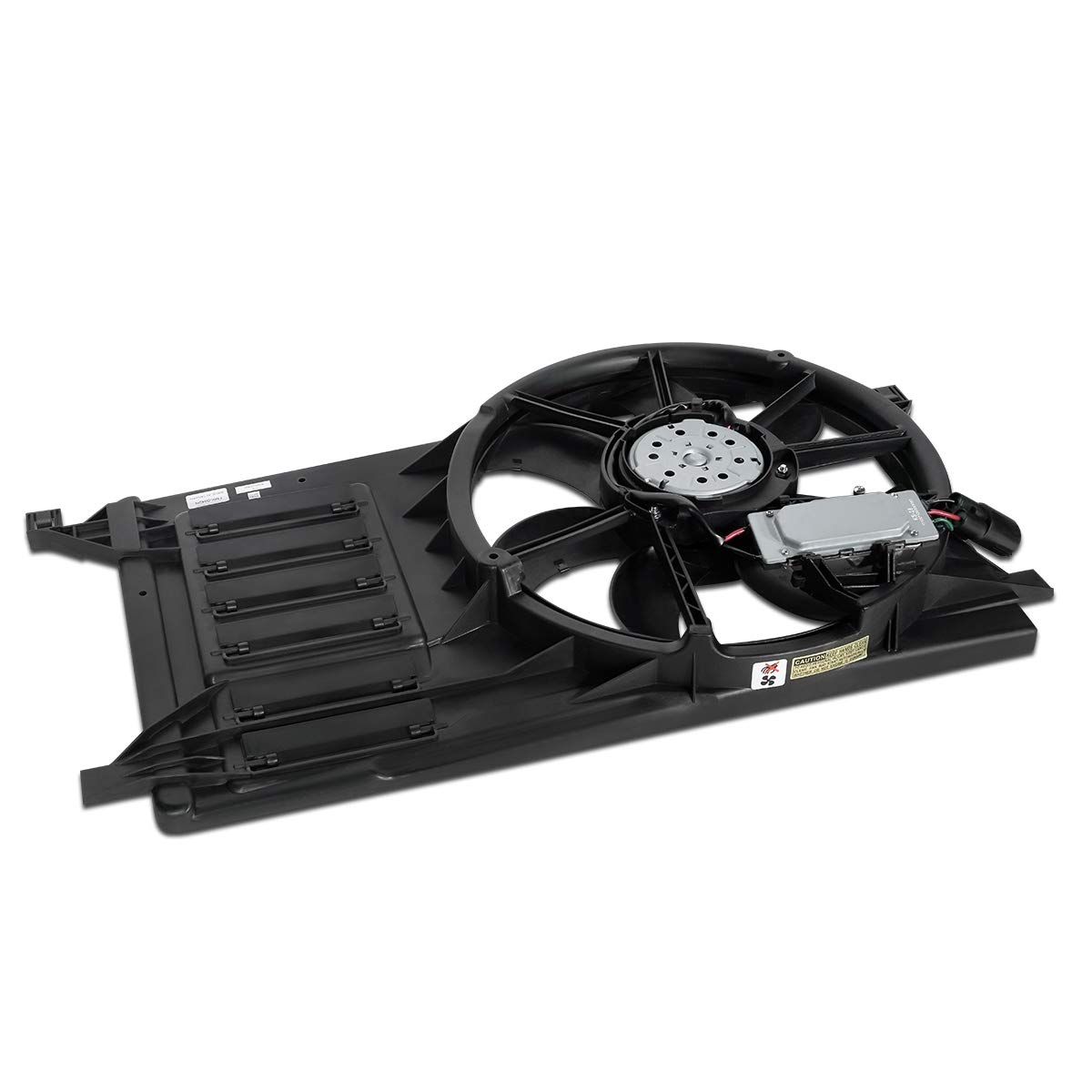 Auto Dynasty MA3115144 OE Style Radiator Cooling Fan Shroud Assembly for 2010-2013 Mazda 3 - Perfect for Engine Cooling System Repair & Maintenance