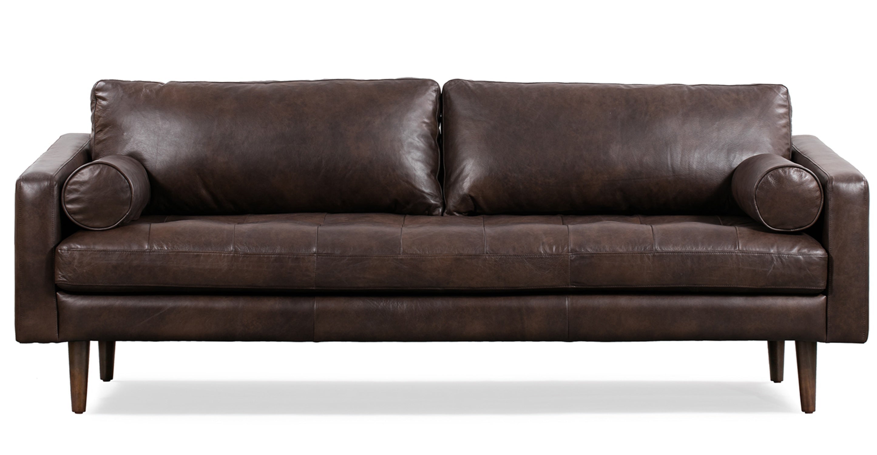 Premium Napa Leather Sofa - Modern Luxury Living Room Furniture for Home & Office - Perfect for Relaxing, Entertaining & Stylish Decor