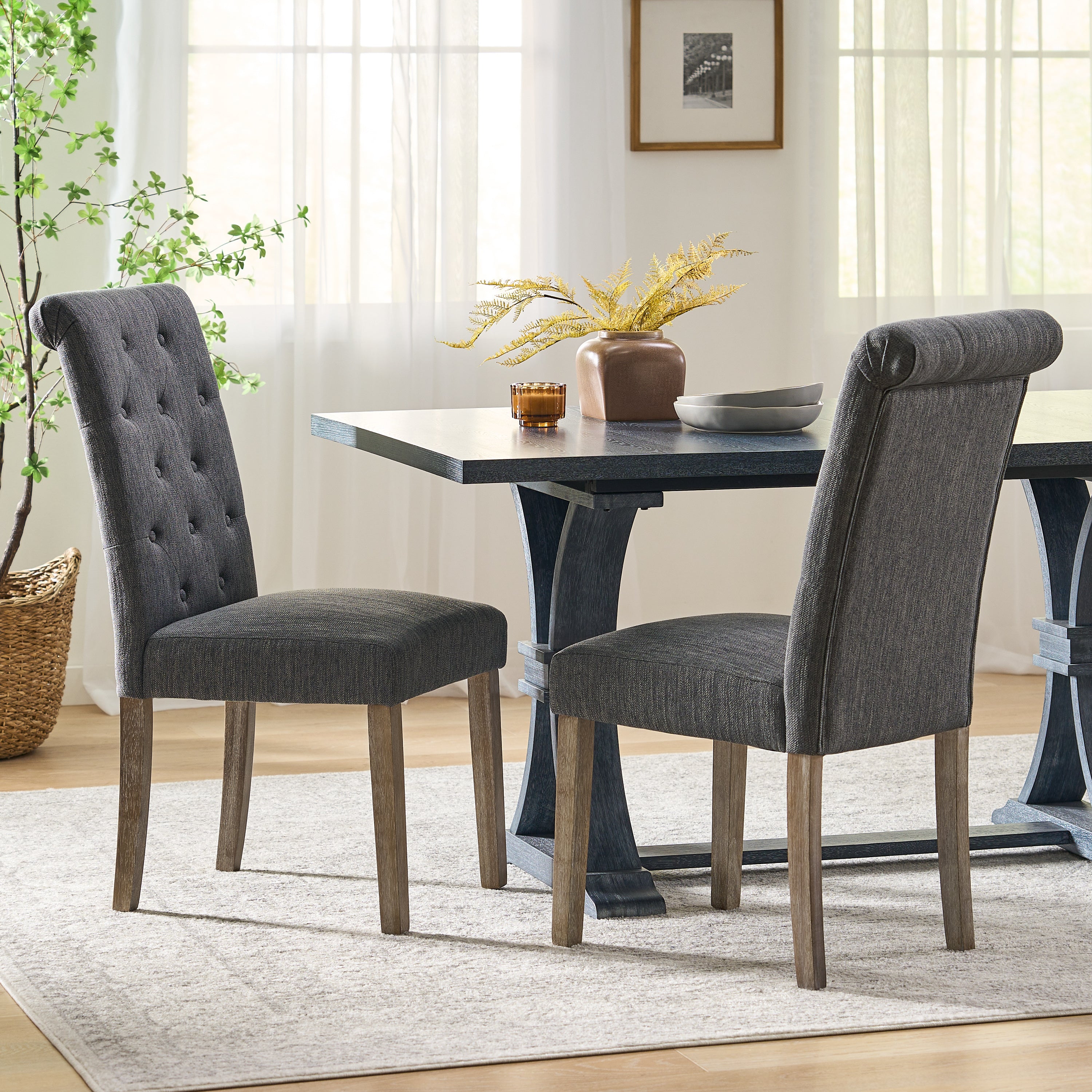Modern Dining Chairs MP2 (Set of 2) - Sturdy & Comfortable Kitchen Chairs for Dining Room, Restaurant, or Cafe - Perfect for Home, Office, and Commercial Use