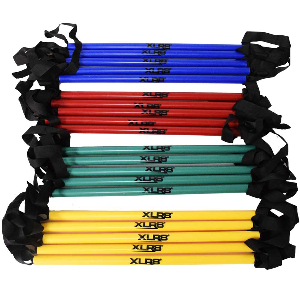 XLR8 Multi-Colored Fastfoot Ladder - Lightweight & Durable Agility Training Equipment for Soccer, Football & Speed Drills - Perfect for Athletes & Fitness Enthusiasts