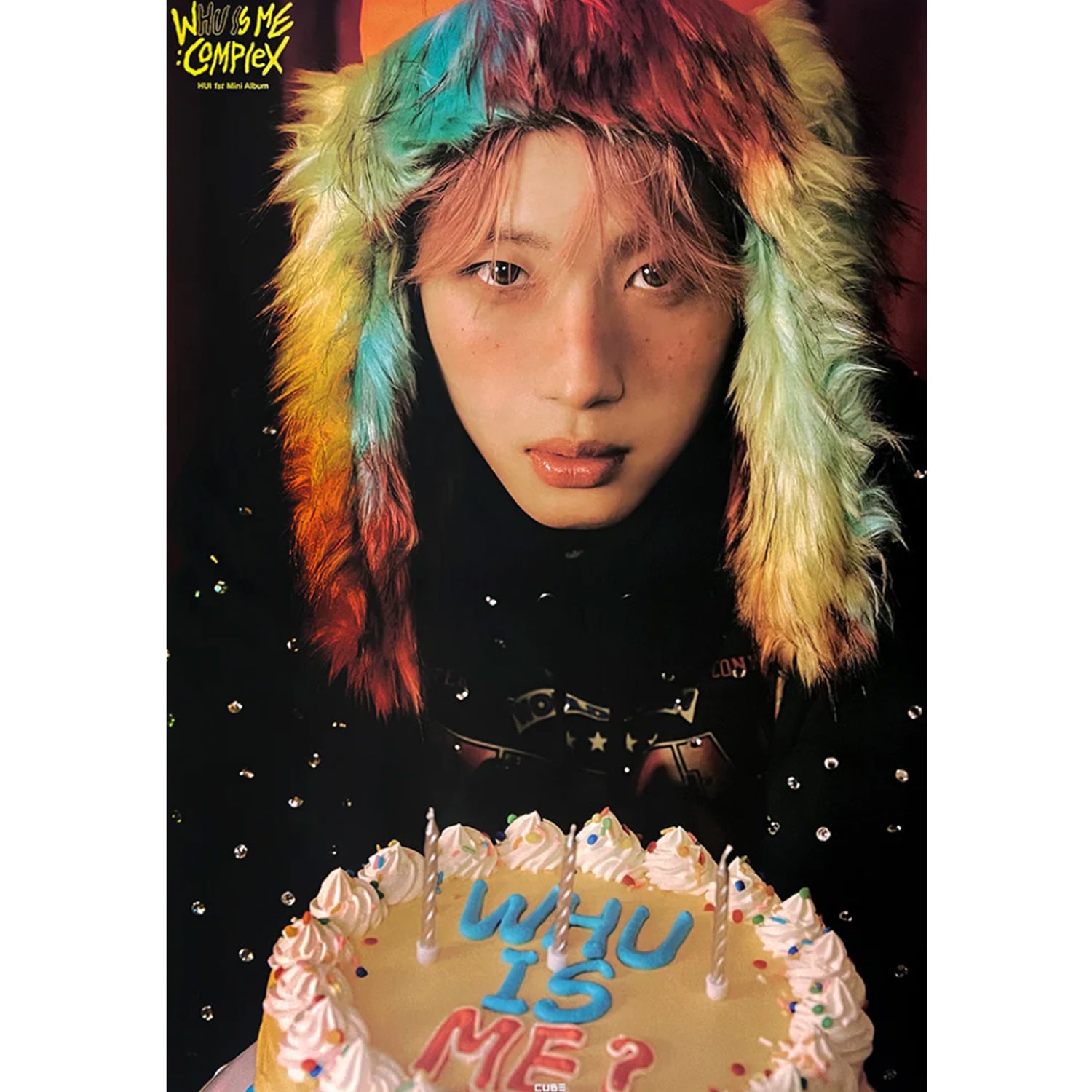 HUI 1ST MINI ALBUM 'WHU IS ME : COMPLEX' Official Poster - Kpop Merchandise for Fans, Room Decor & Gift Idea