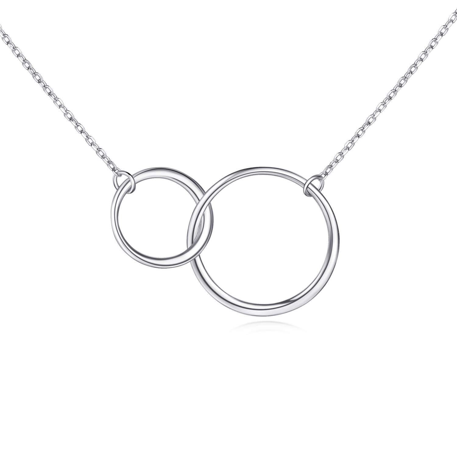 18K White Gold Filled 925 Sterling Silver Heart Necklace - Thoughtful Birthday Gift for Grandma from Grandchildren | Perfect for Mother's Day, Anniversary & Special Occasions