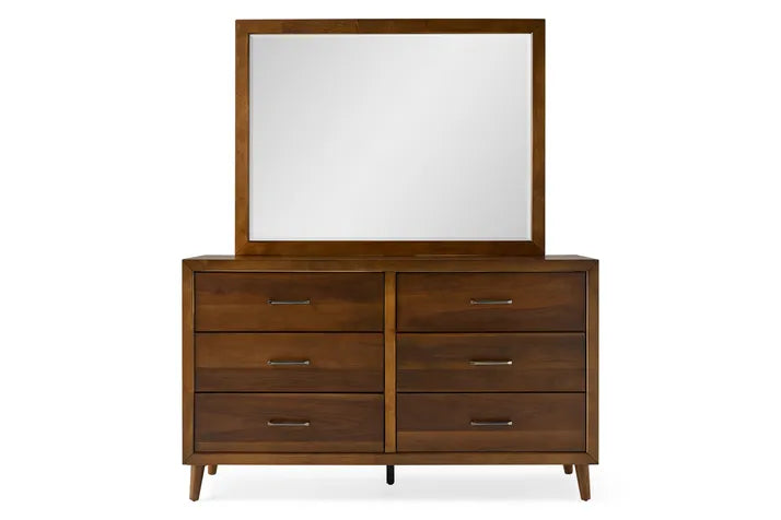Stylish Mackenzie Dresser with Mirror - Modern Bedroom Furniture for Storage & Organization | Perfect for Home Decor & Bedroom Makeover
