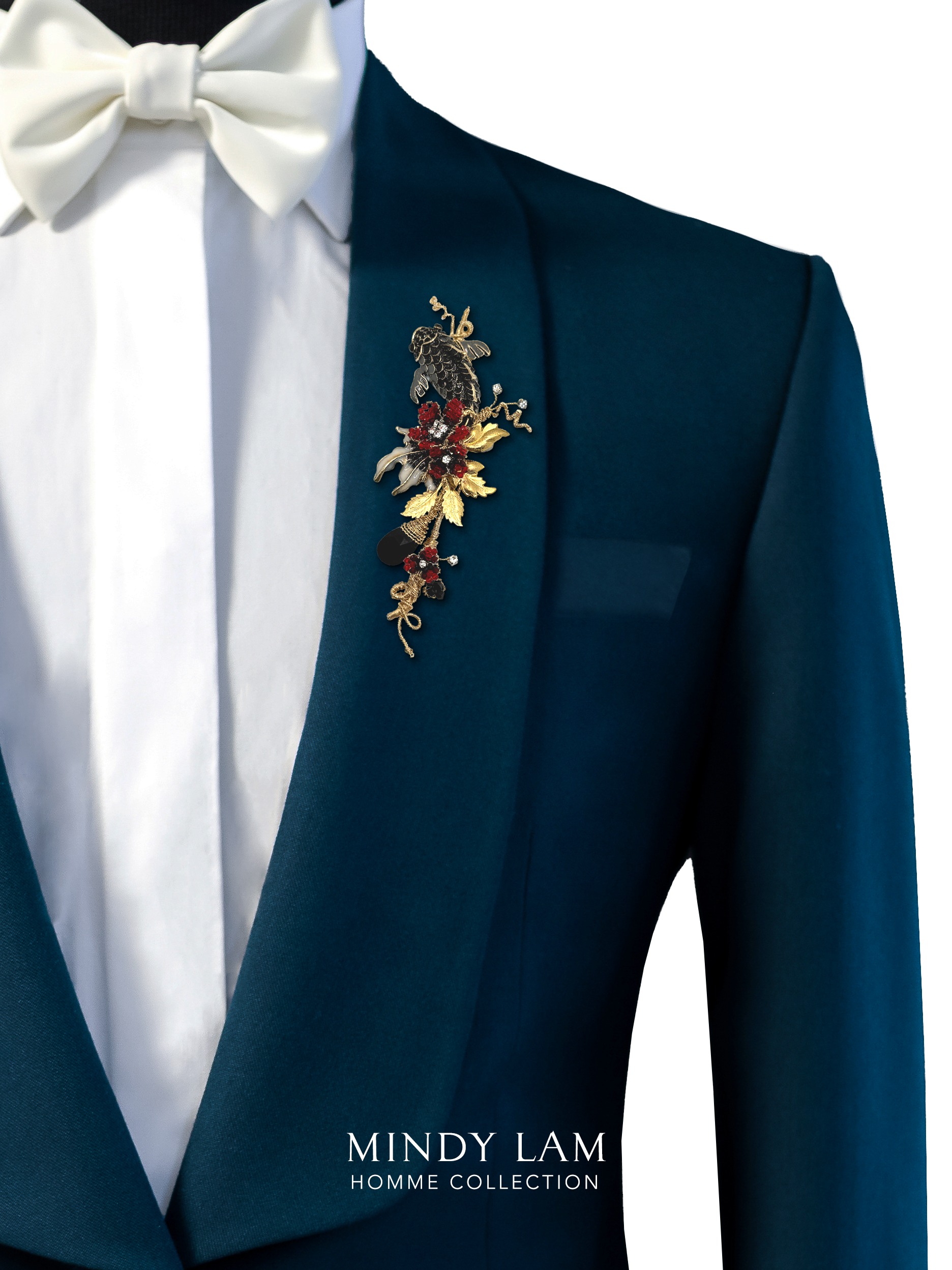 Stylish Men's Lapel Pin - Fuchsia Splash Design for Suits, Blazers & Formal Attire | Perfect for Weddings, Business Meetings & Special Occasions