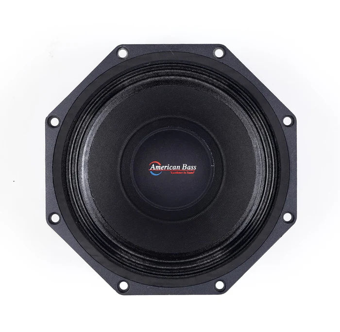 American Bass Pro Cast 8 Midbass Speaker - 250 Watts RMS Power - Premium Car Audio Upgrade for Trucks & SUVs
