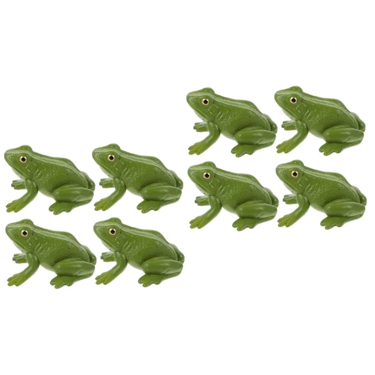 8 Pcs Animal Model Toys - Plastic Frog Figurines for Kids Learning, Home Decor, and Party Favors | Perfect for Educational Play, Room Decoration, and Birthday Gifts