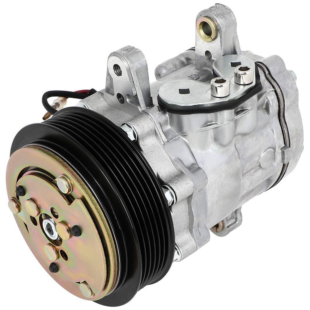 KFKGF AC Compressor with Clutch - Replacement A/C Compressor for 1987-2008 Argosy 2000-2008 | Automotive Air Conditioning System | Perfect for Cooling & Climate Control in Trucks & RVs