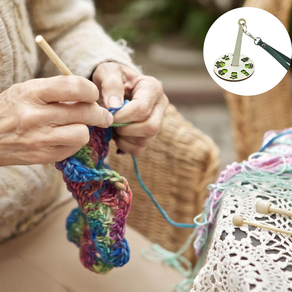 Portable Wrist Yarn Holder for Knitting - Tangle-Free Yarn Organizer, Craft Supplies for Knitters & Crocheters - Perfect Gift for Craft Lovers (Green) - Ideal for Travel Knitting, Home Crafting & DIY Projects
