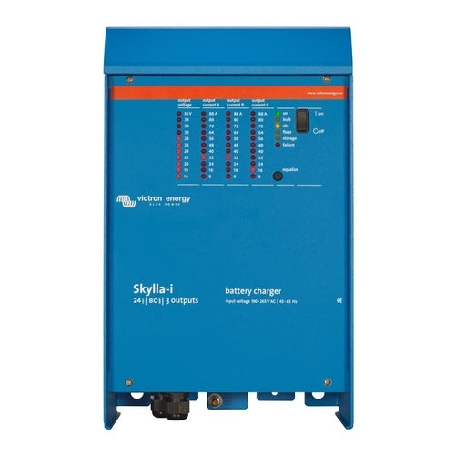 Victron Energy Skylla i 24/80(3) 230V Battery Charger - High Power Marine & RV Charging Solution for Boats, Campers & Off-Grid Systems