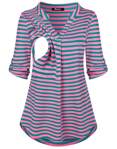 Pink Green Stripe