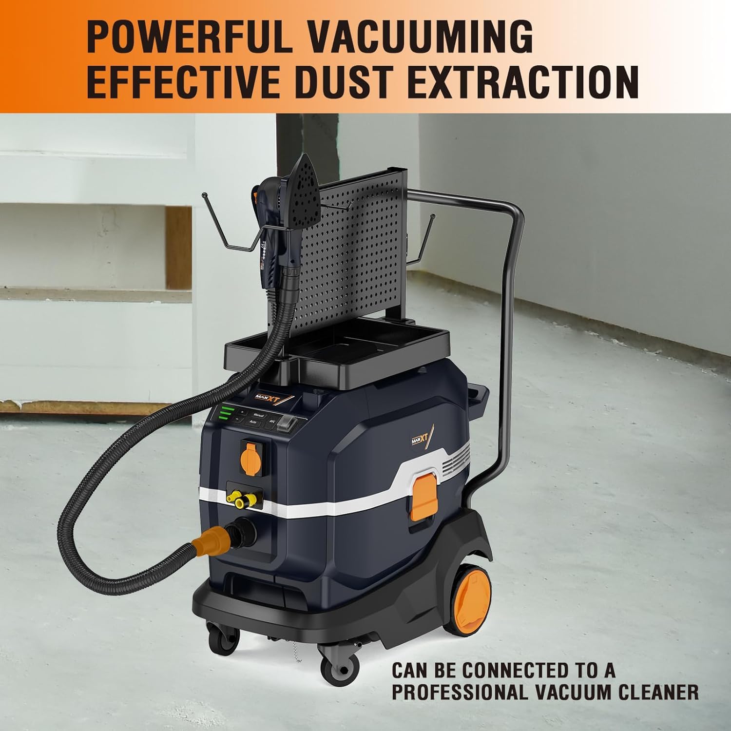 MAXXT R7310 Compact Electric Detail Sander with Efficient Dust Collection System - Multi-Function Mouse Sander for Woodworking, DIY Projects & Home Renovation (Black) - Perfect for Furniture Refinishing, Cabinet Sanding & Small Surface Detailing