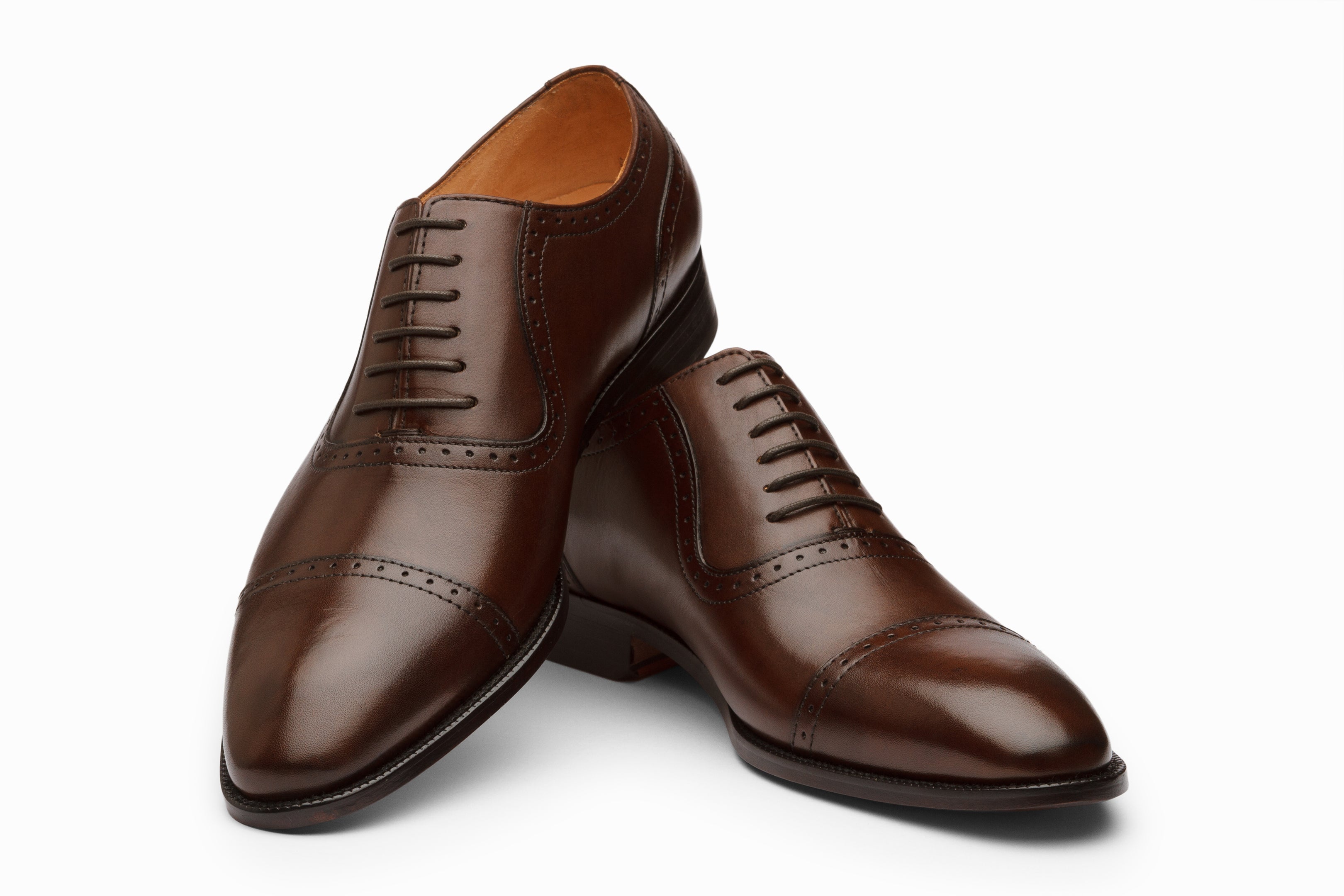 Men's Adelaide Oxford Shoes in Dark Brown - Classic Comfortable Dress Shoes for Business, Office & Formal Occasions