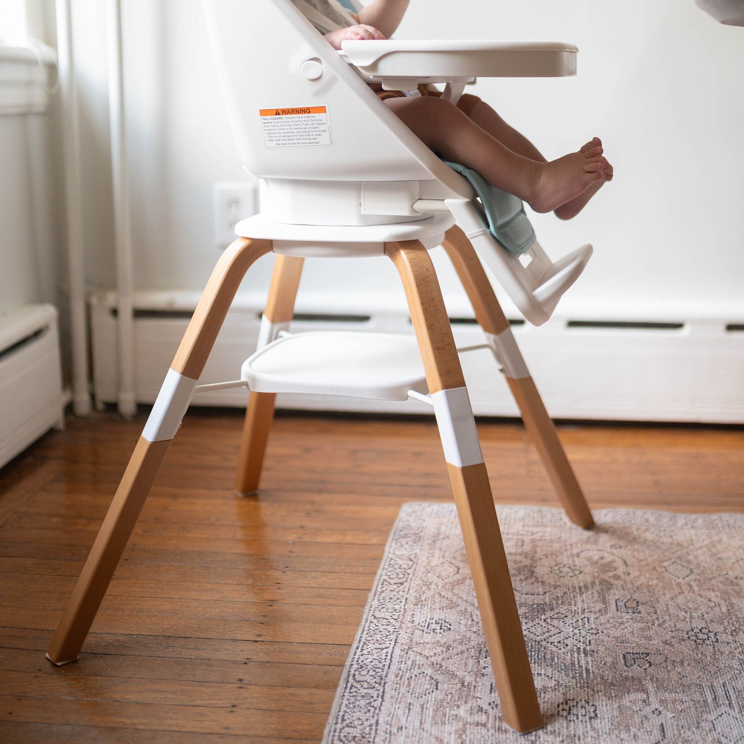 TruBliss 360° Rotating High Chair for Babies & Toddlers - Adjustable Height Convertible Baby Feeding Seat with Removable Tray - Perfect for Dining, Weaning & Playtime at Home