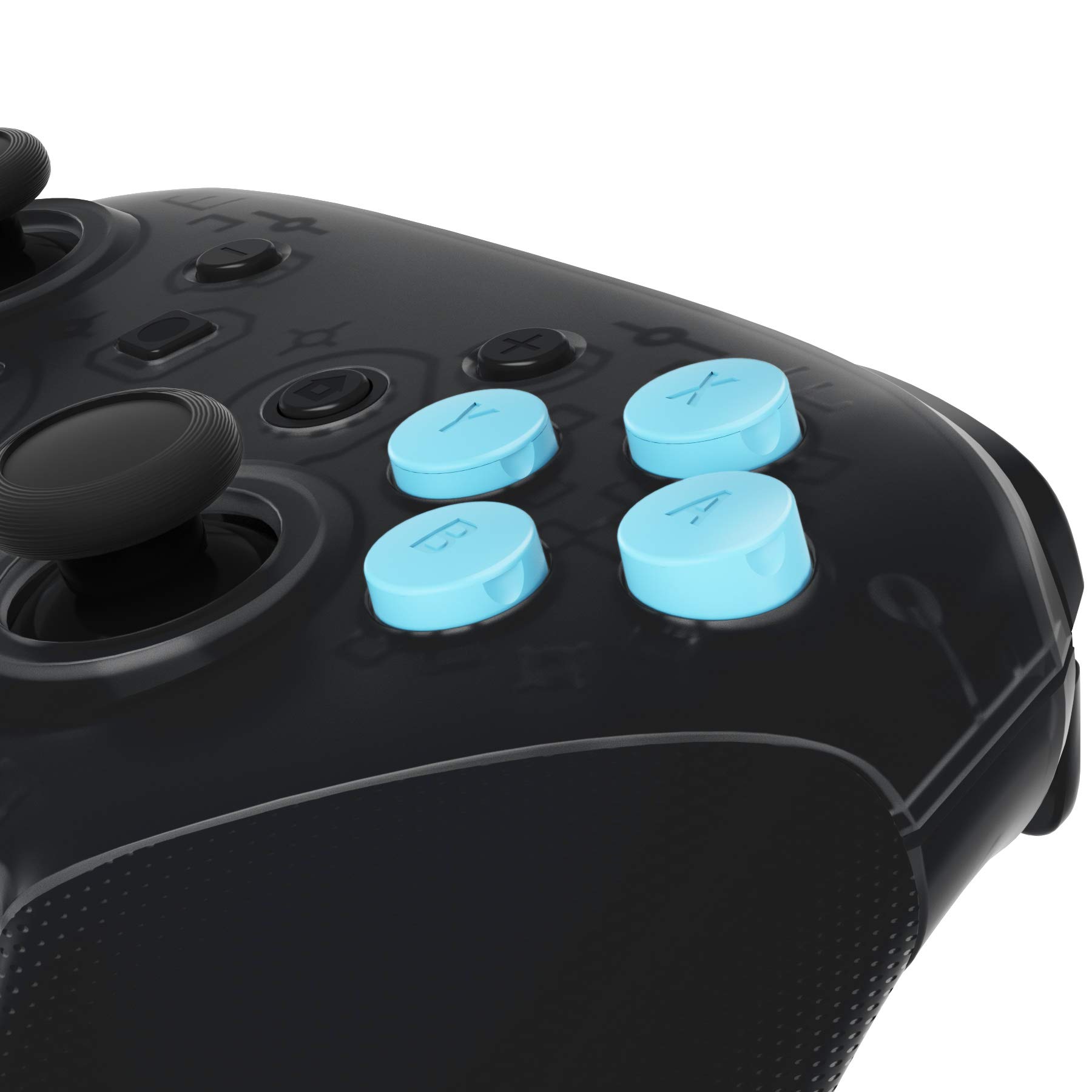 eXtremeRate Heaven Blue Interchangeable ABXY Buttons for Nintendo Switch Pro Controller - DIY Replacement Parts for Customization | Gaming Accessories for Enhanced Gameplay Experience