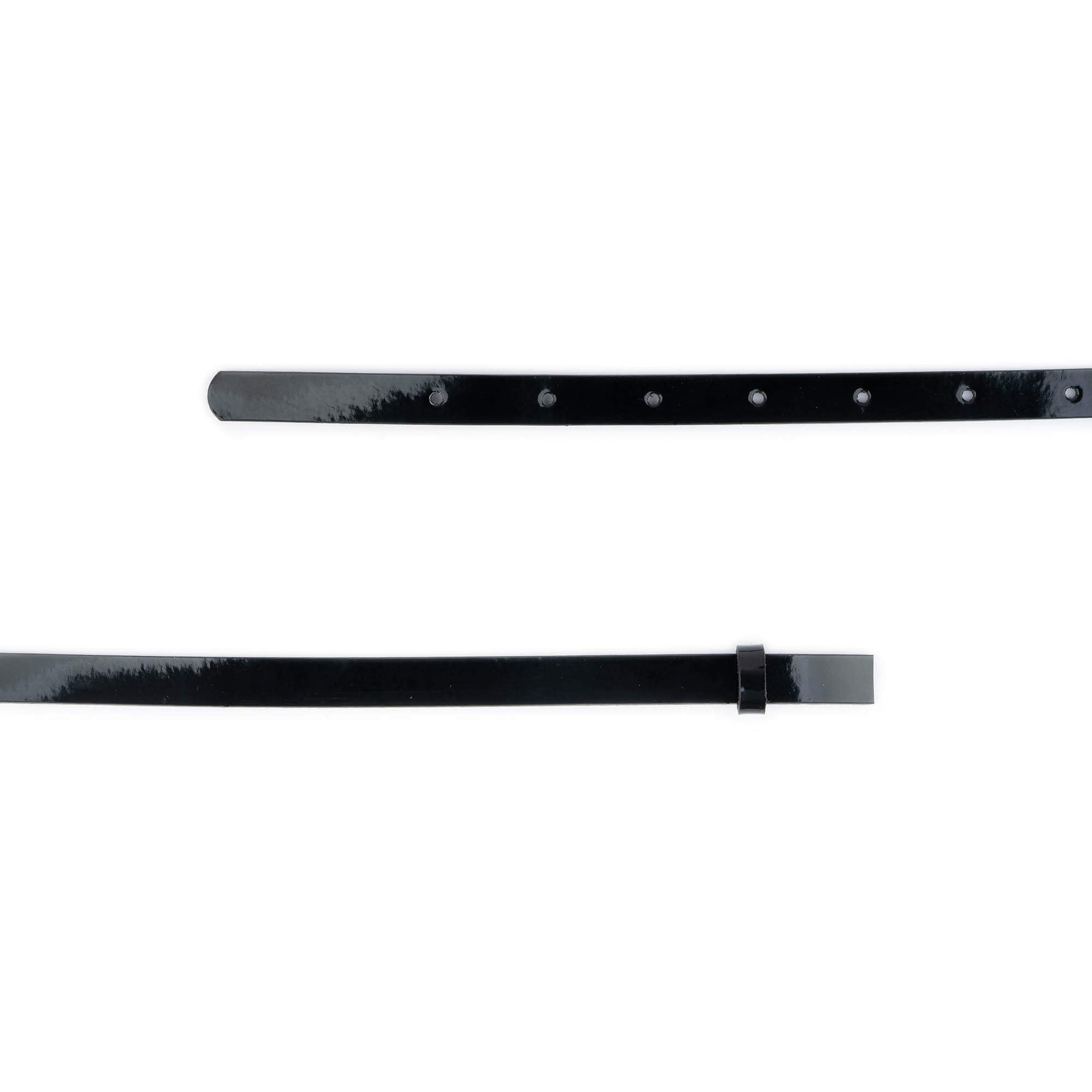 1.5cm Black Patent Leather Replacement Strap for Ferragamo Women's Buckles - Perfect for Handbag, Purse & Belt Accessory Repair