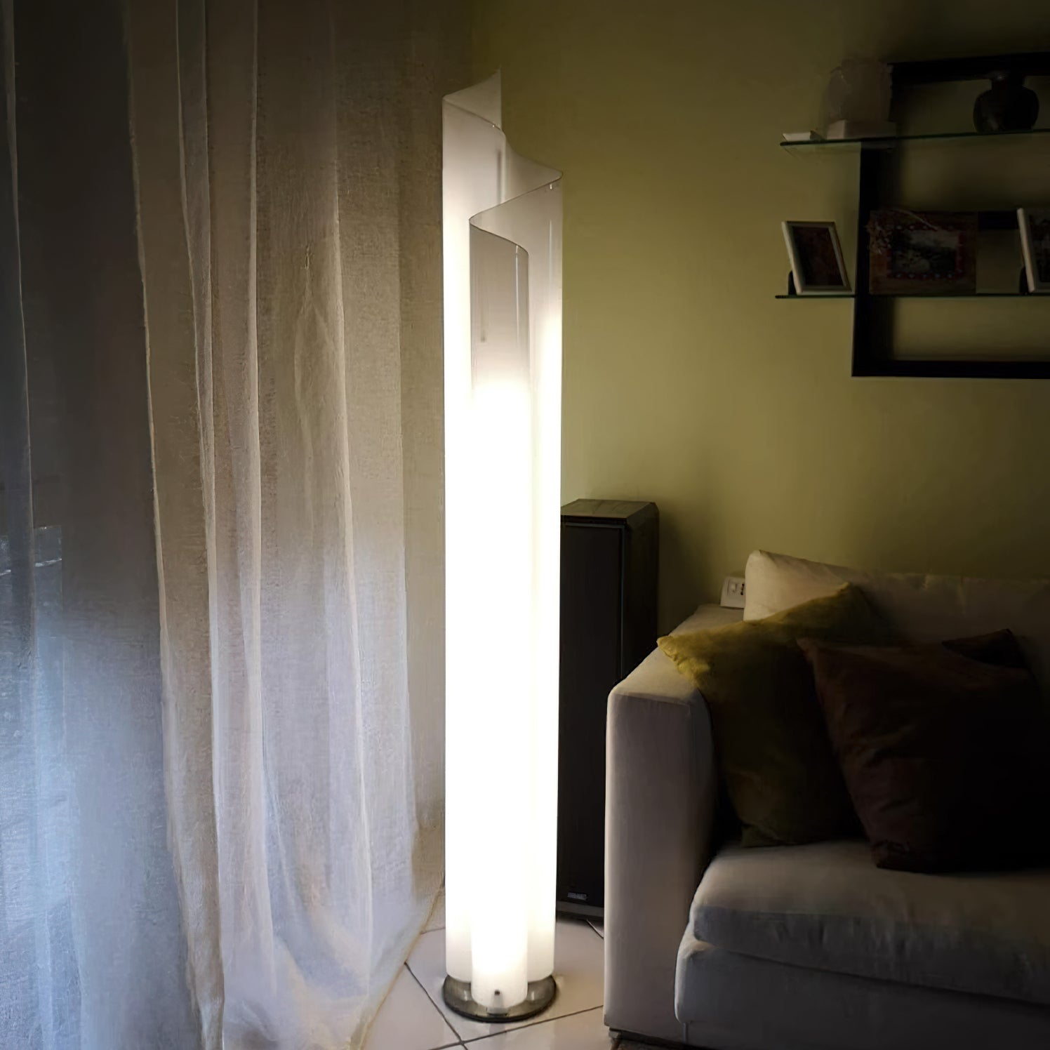 Flow Arc Mera Floor Lamp - Modern Adjustable LED Standing Light for Living Room, Bedroom & Office - Warm White/Cool White Dimmable Lighting for Home Decor & Reading