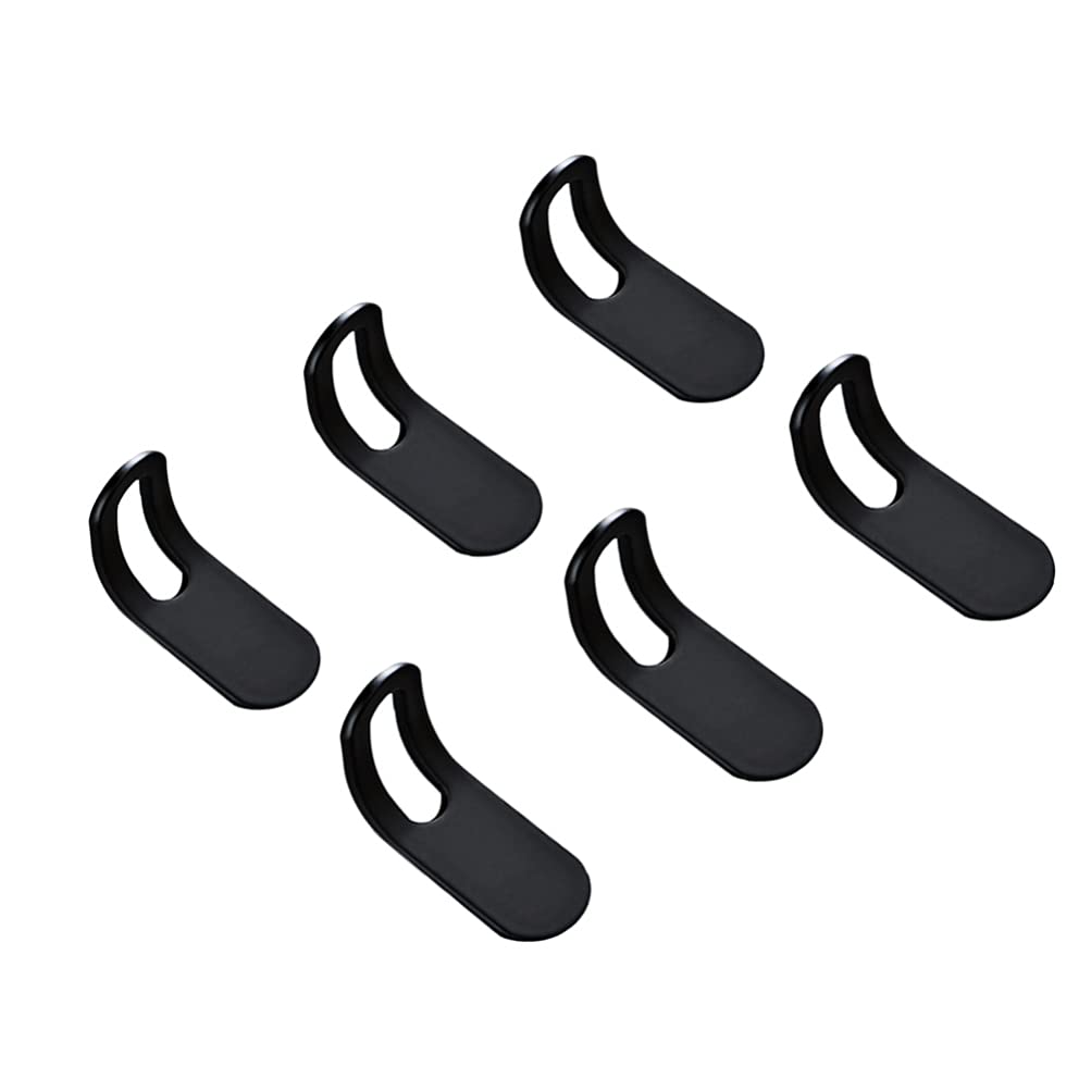 6-Pack Heavy Duty Sticky Wall Hooks for Coats, Keys, Towels & Backpacks - Rustproof Aluminum Bathroom & Shower Hooks - Space Saving Door & Wall Hangers for Home, Office & Dorm Organization